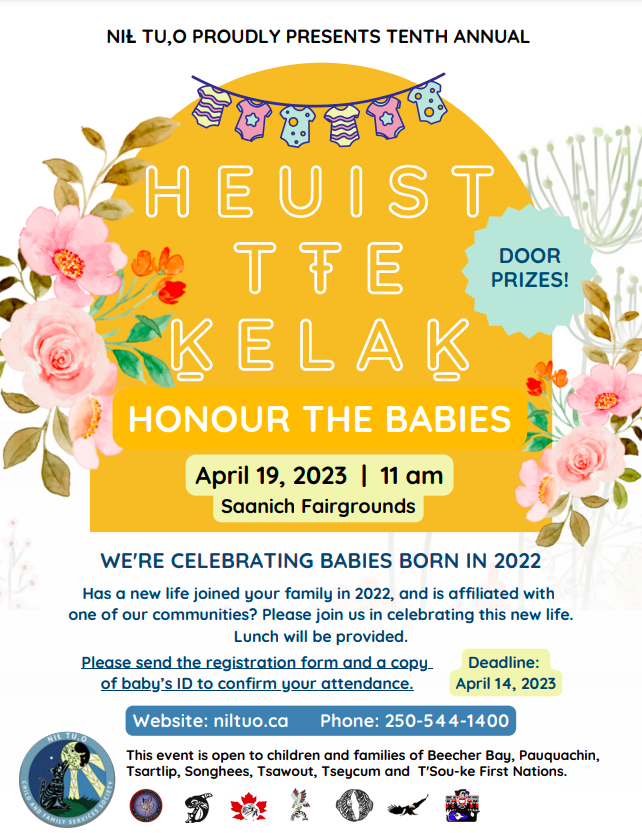 HEUIST TŦE ḴELAḴ: Honour the Babies 10th Annual Celebration