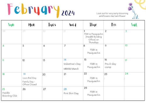 February Events Calendar 2024